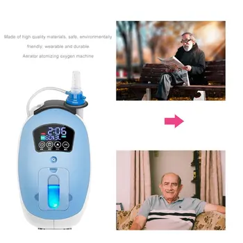 

Aerator Oxygen Atomizer Abs 5L Oxygen Flow Adjustable Wet Atomizable Replenishing Moisture For Skin 1 Set UK plug