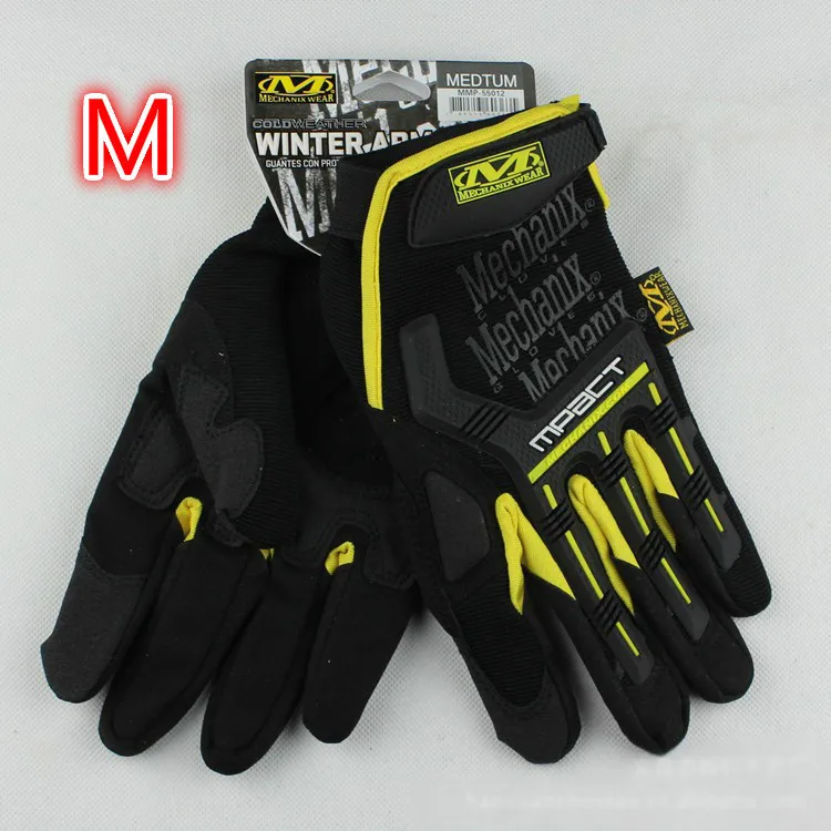 MECHANIX, тактические перчатки, США, уплотнение, армейские, для улицы, мужские, полный палец, мотоциклетные, рабочие, кожаные перчатки, для спортзала, варежки - Цвет: M