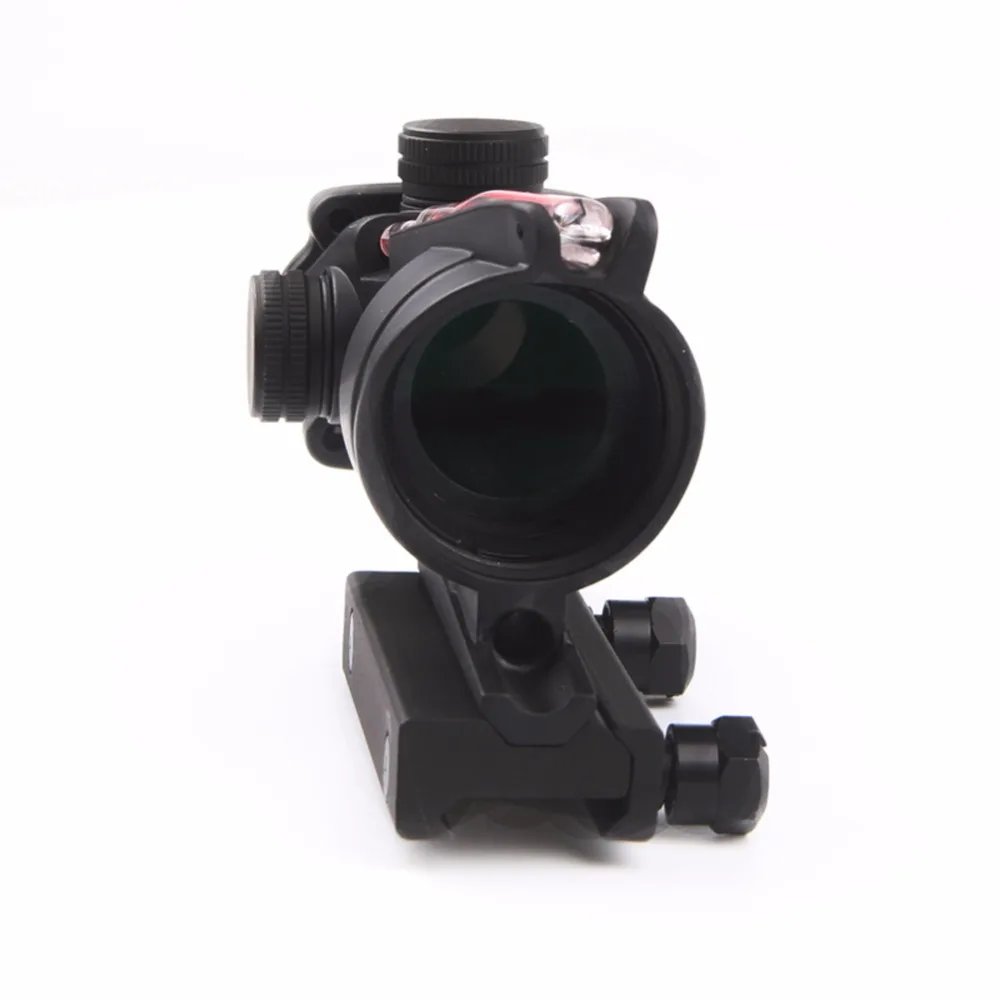 ACOG 4x32 прицел оптика прицел красный волокно оптический прицел дуэль с подсветкой AirRiflescope оружие телескоп прицел для дробовика