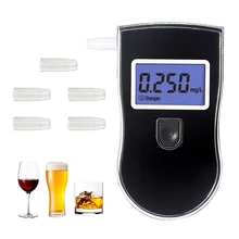 Digital Breath Alcohol Tester Car Breathalyzer Portable Police Alcohol Meter Wine Test AT818