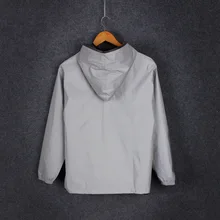 Осенний и зимний однотонный светоотражающий жилет, мужская куртка на молнии, Трендовое светоотражающее пальто для студентов, деловой наряд