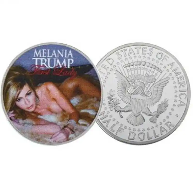 Соединенные Штаты первая леди вызов монета Мелания Трамп Посеребренная