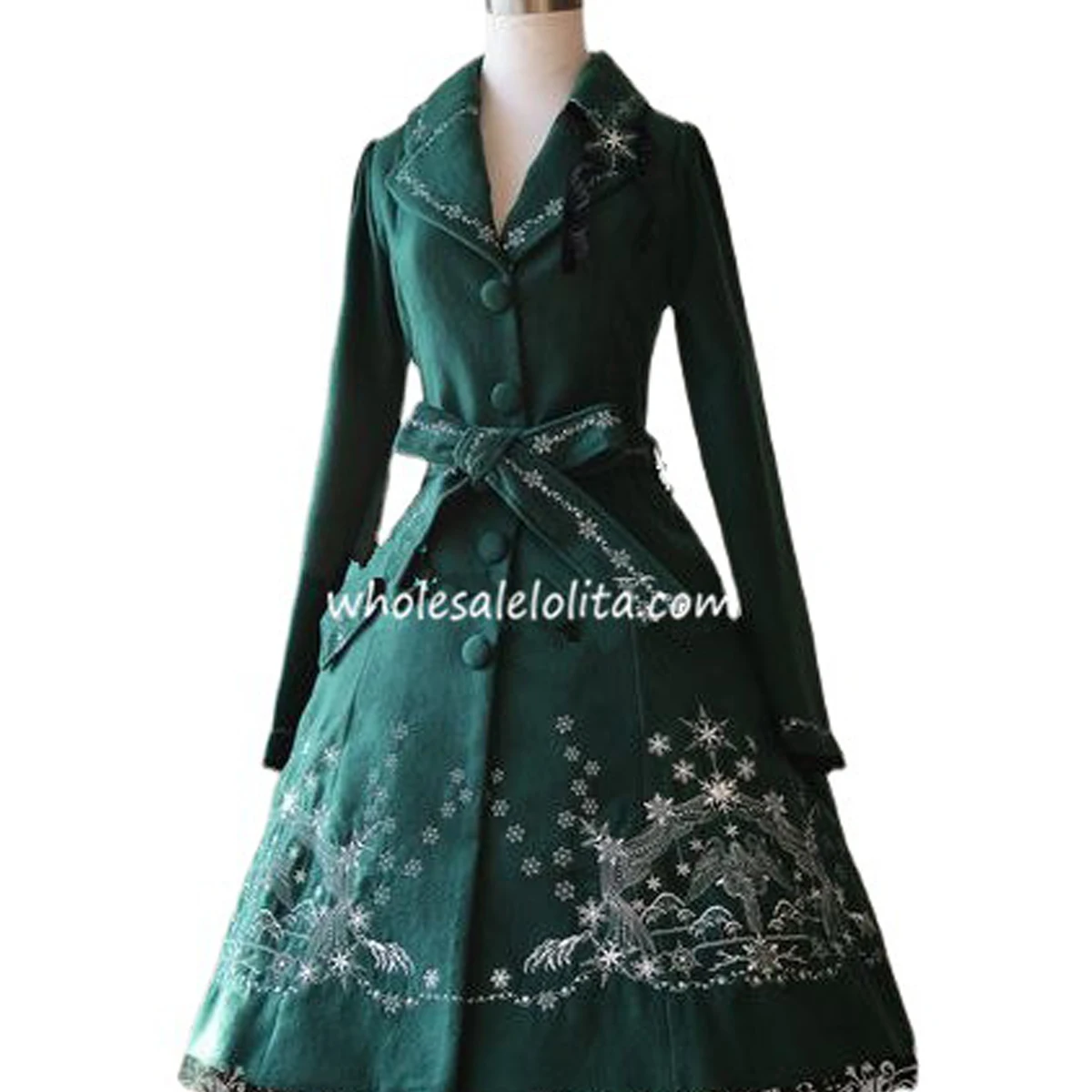 

PrincessTea Party Winter Flake Embroidery Lolita Coat s Lolita Channel For Sale