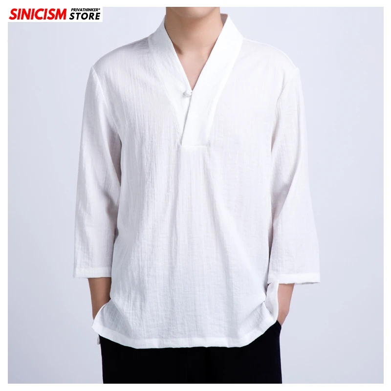 Sinicism Store новые 2020 мужские футболки с круглым вырезом летние тройным качеством