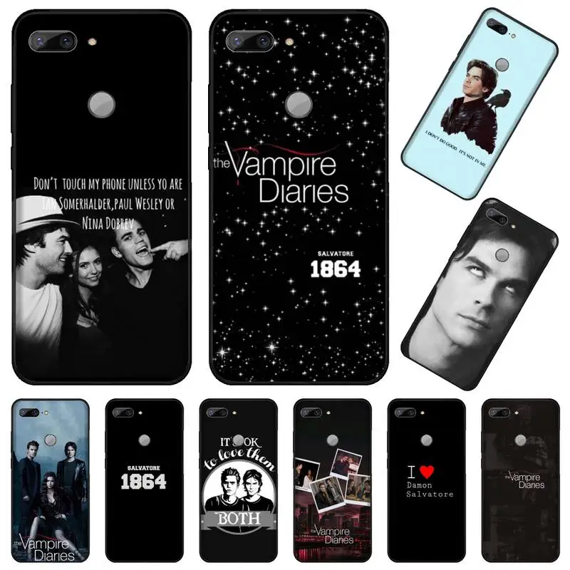 Новый черный чехол для мобильного телефона с дневниками вампира США Huawei Honor 7C 7A 8X