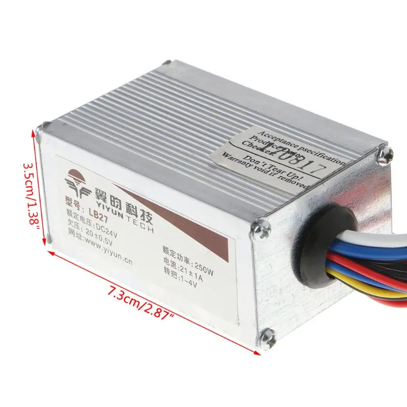 24V 250W мотор щетка Скорость контроллер для е-байка велосипеда с электрическим велосипедом