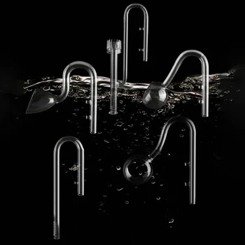 

Glass Pipe Lily Poppy Peony Spin Surface Skimmer Inflow Outflow 13/17mm Aquarium Water Plant Tank Filter ADA Quality Mini Nano