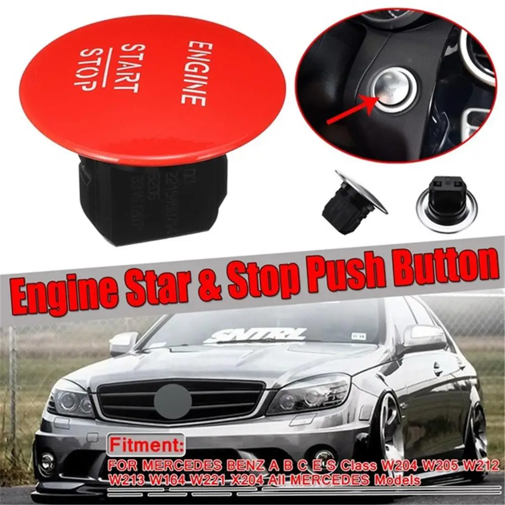 

Car Engine Start Stop Push Button Switch Keyless For Mercedes for Benz Model W164 W205 W212 W213 W164 W221 X204 2215450714