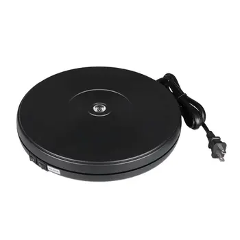

25Cm With Led Lights Automatic Electric Shooting Turntable Display Stand Rotating Disk Live Video 360 Degree Photography