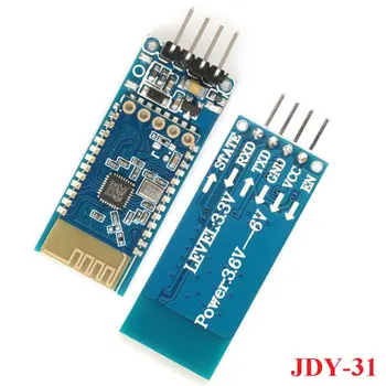 

5pcs JDY-31 Bluetooth 3.0 HC-05 HC-06 Bluetooth Module Serial Port 2.4G SPP Transparent Transmission Compatible HC 05 06 JDY-30