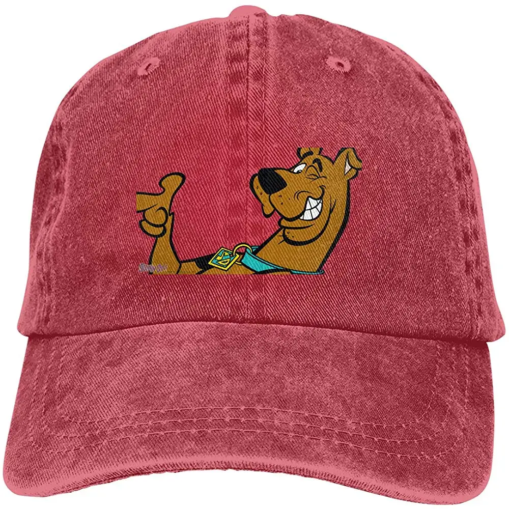 Maxdo men& Wo men s вымытая окрашенная Регулируемая Кепка с принтом Scooby-Doo