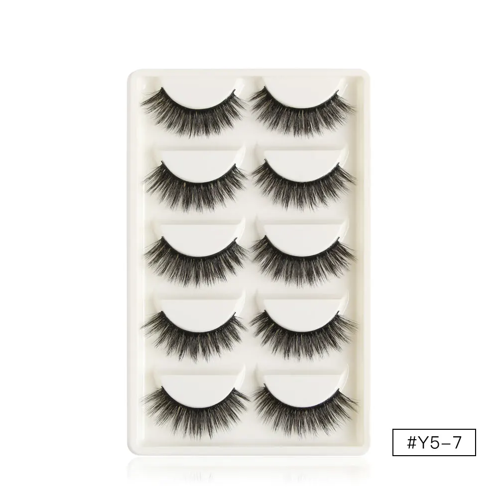 MAGEFY 5 Pairs/Pack Mink Eyelashes 3d Mink Lashes Extension Natural Long False Eyelashes Handmade Plastic Cotton Stalk Fake Lash MAGEFY 5 Pairs/Pack Mink Eyelashes 3d Mink Lashes Extension Natural Long False Eyelashes Handmade Plastic Cotton Stalk Fake Lash