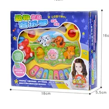 Мультяшная ферма электронная клавиатура животное музыка пианино Раннее детство обучающее пианино дети электрическая музыкальная игрушка подарок