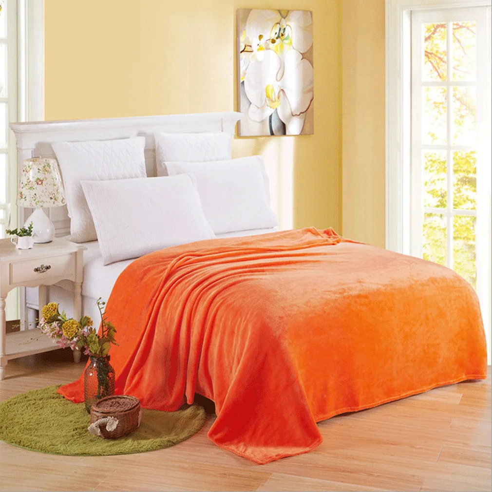Супер мягкое теплое плюшевое бархатное одеяло диван домашняя кровать Флисовое одеяло Твин Полный размер - Цвет: As photo shows
