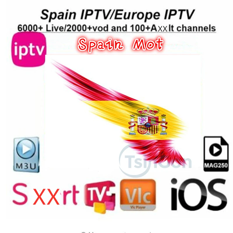 

Spain IPTV Spanish Channel M3u Abonnement Iptv UK Italy france Germany Portugal VOD Android tv Box Enigma2 m3u Smart PC