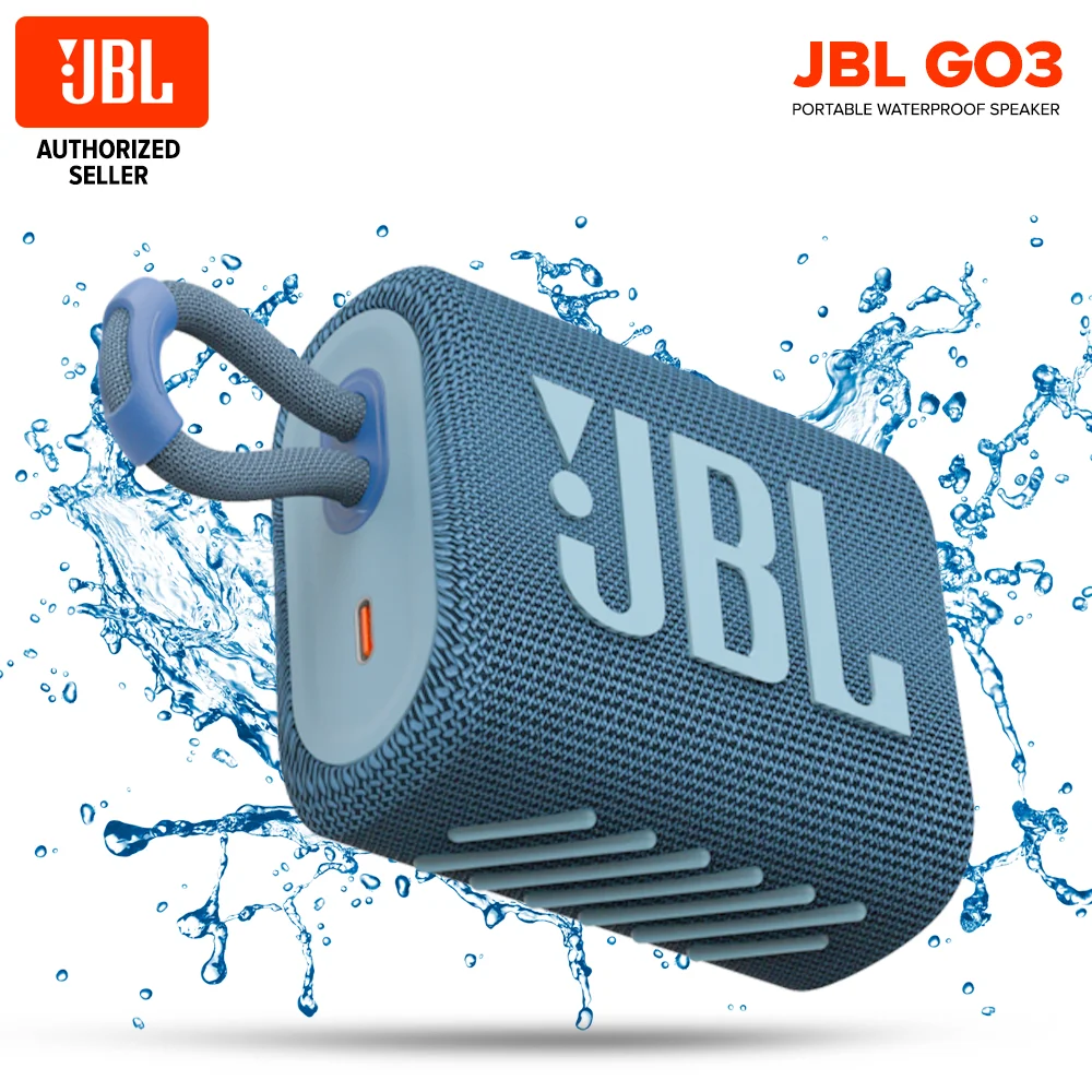 Jbl go3 sem fio bluetooth 5.1 alto falante ir 3 portátil à prova dportable água alto falantes ao ar livre esporte baixo som 5 horas bateria|Alto-falantes portáteis| -