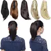 S-noilite 4 types claw clip on ponytail hair extension synthetic tail hair black brown blonde ponytail hair hairpiece for women ► Photo 3/6