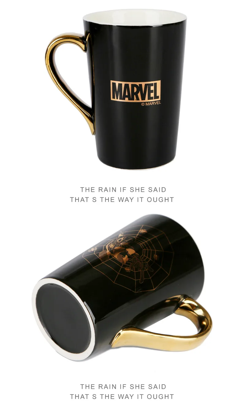 Disney серия Marvel керамическая кружка для воды кружка Мстители чашка Железный человек Человек-паук чашка подарок на день рождения