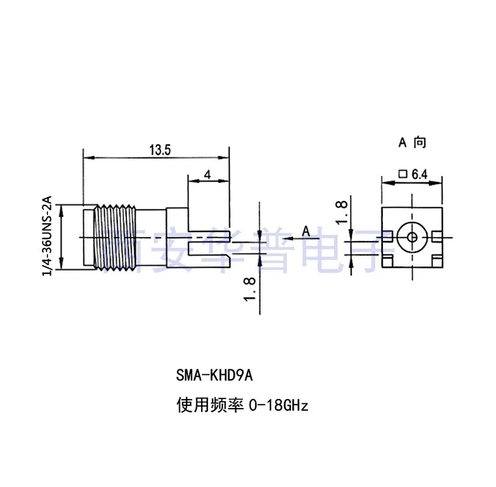 SMA-KHD РЧ разъем высокой частоты печатная плата Гнездо SMA-KE РЧ Разъем Антенна База