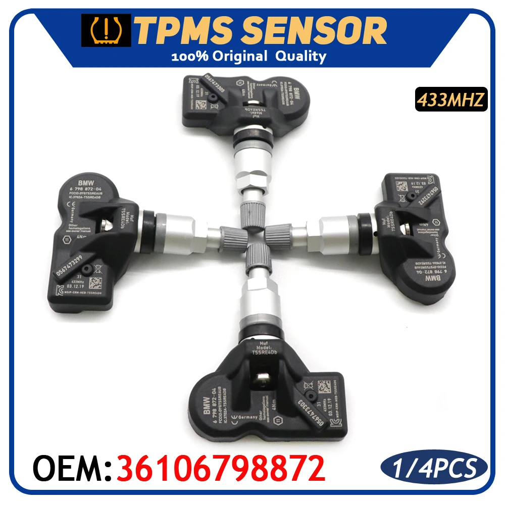 Система контроля давления в шинах TPMS 36106798872 для BMW 2 3 4 5 6 X1 X3 X4 Z44 Mini COOPER R60 ROOLS ROYCE Ghost