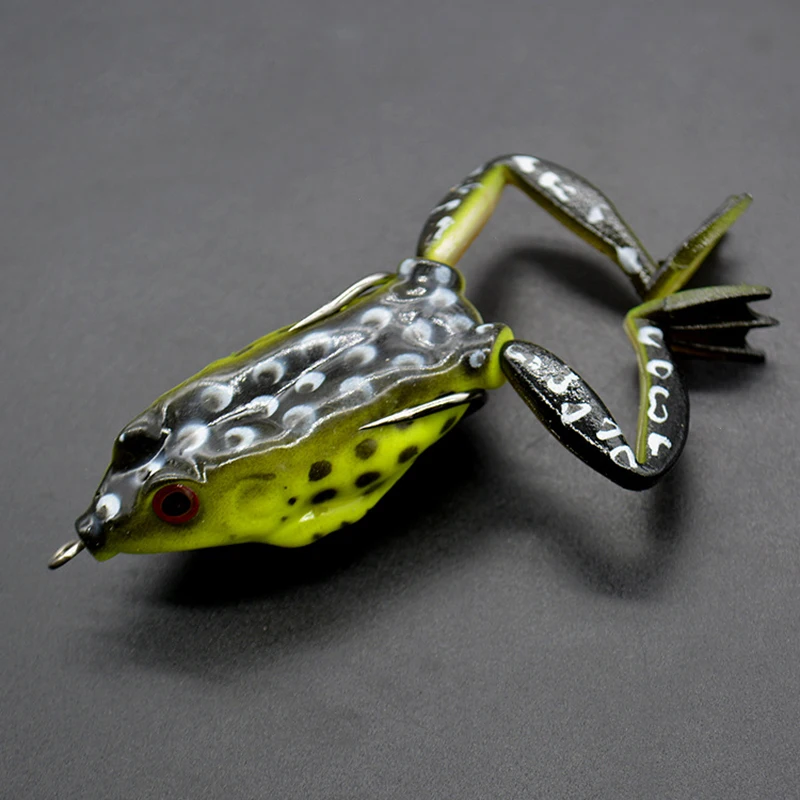 1pcs High Quality Soft Frog Fishing Lure 9.5cm 15g Silicone Bait