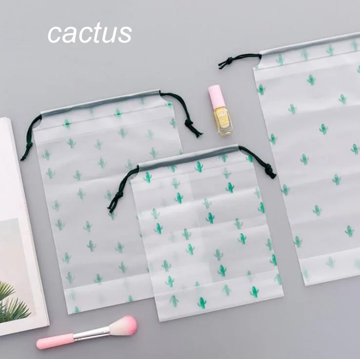 Коричневый медведь прозрачный косметический пакет дорожный кейс для косметики для женщин на молнии Make Up банный Органайзер сумка для хранения туалетные принадлежности, мытье Beaut Kit - Цвет: cactus