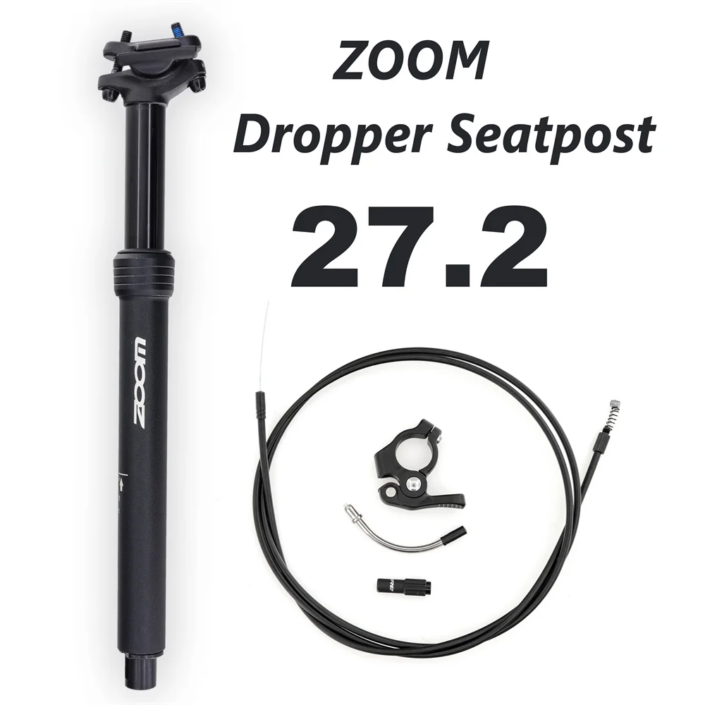 ZOOM Mtb /Gravel Dropper Seatpost Height Adjustable Internal Routing