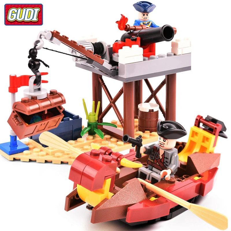 

New Black Pearl Caribbean Pirate Ship Port Series Legoingly Assembling Model Building Blocks Children's Toys