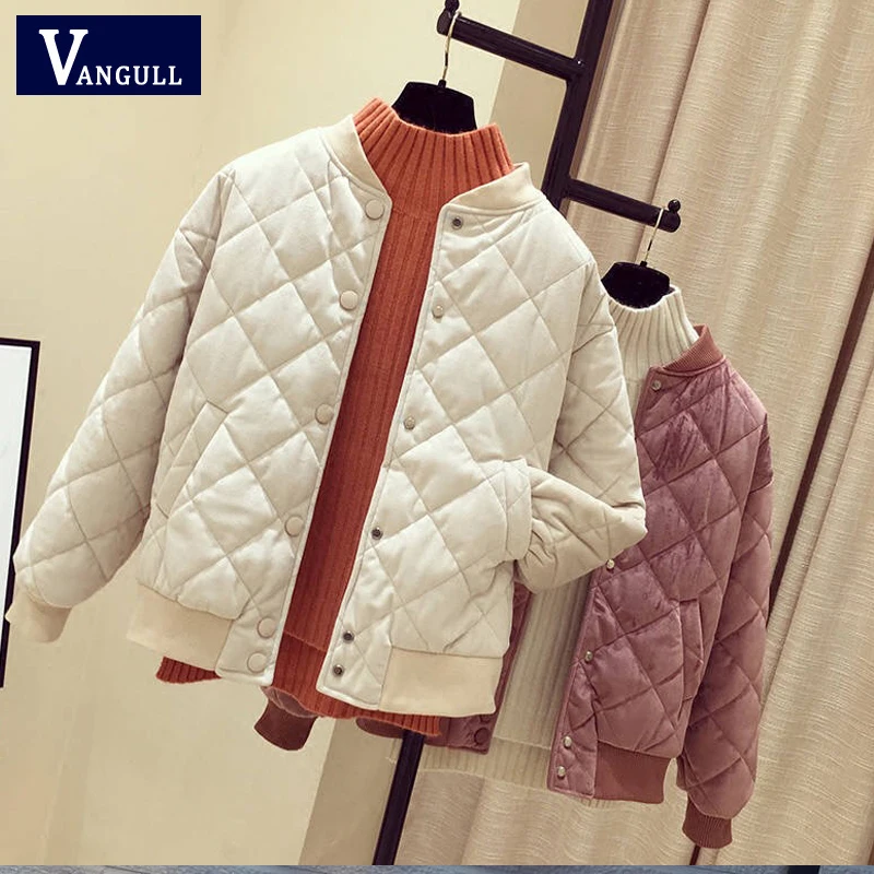 Greatest  Vangull Women Basic Jacket New Winter Fashion Clothing Velvet Slim Outerwear Long Sleeve Autumn Fem