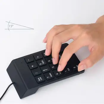 

Teclado mecanico 18 Keys Mini USB Wired Numeric Keypad Keyboard Numpad for PC Laptop Computer механическая клавиатура