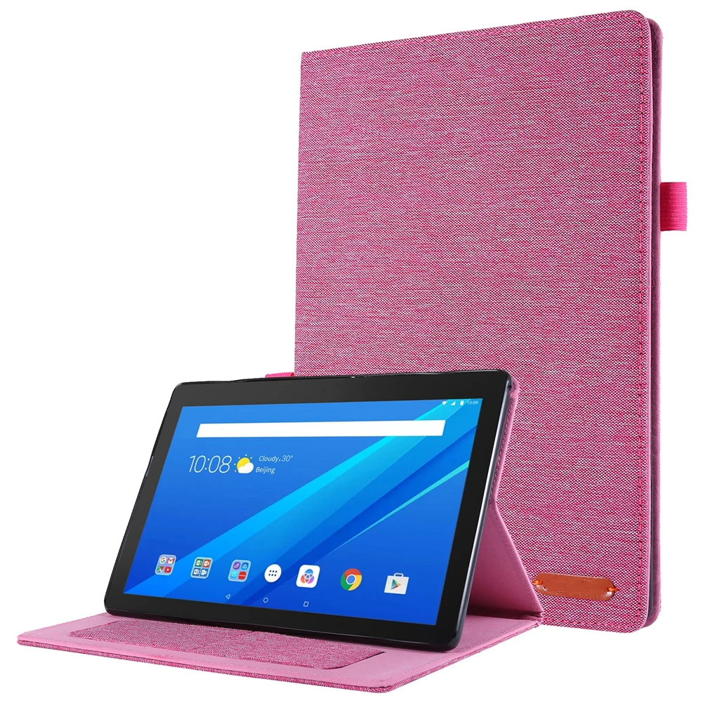Rose Чехол для lenovo противоударный чехол для планшета Для lenovo Tab E10 TB-X104F TB-X104L 10,1 дюймов из искусственной кожи защитный чехол с откидной подставкой - Цвет: Rose