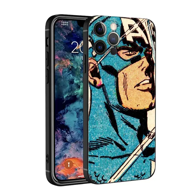 Phone Case For Apple iPhone 11 13 12 Pro Max 13 12 Mini XS max XR X 8 7 6s 6 Plus 7 8 6S 6 Fundas Retro Marvel Comic B07