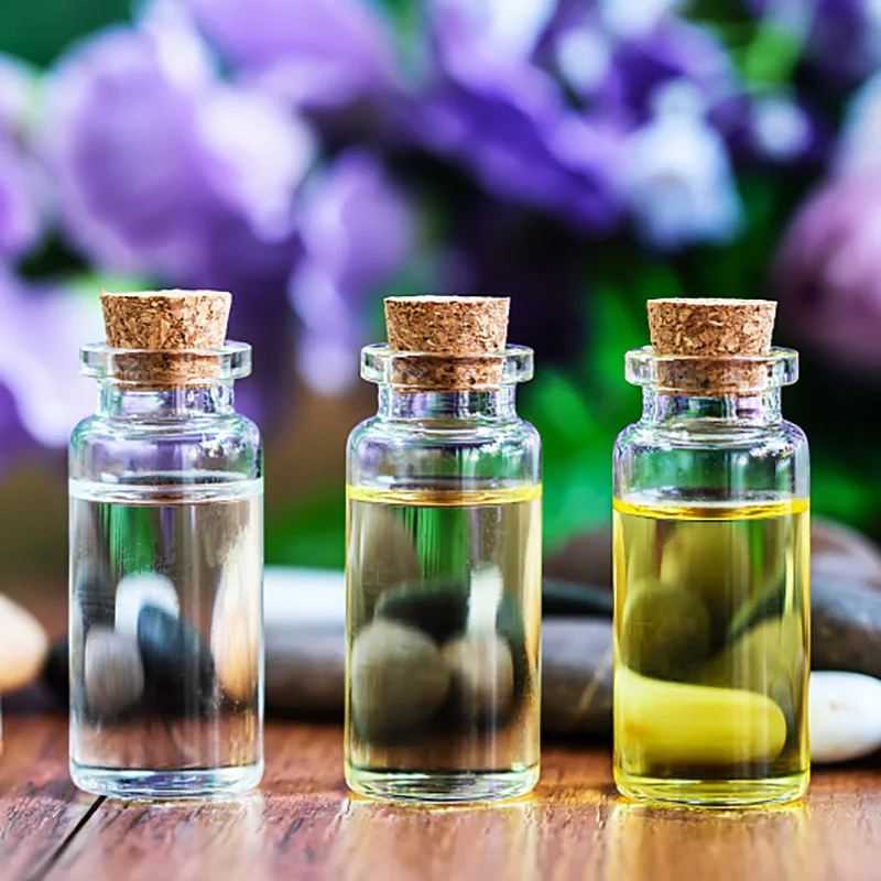 5Pc Small Size Glass Bottle With Cork Glass Message Storage Bottle Mason Jars DIY Handmade Art Accessories Goodies Storage Tank