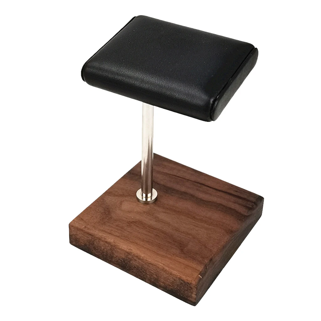 Watch Shop Display Stand Marble Watch Display Stand Black PU Leather Jewelry Stand for Bracelet Bangles