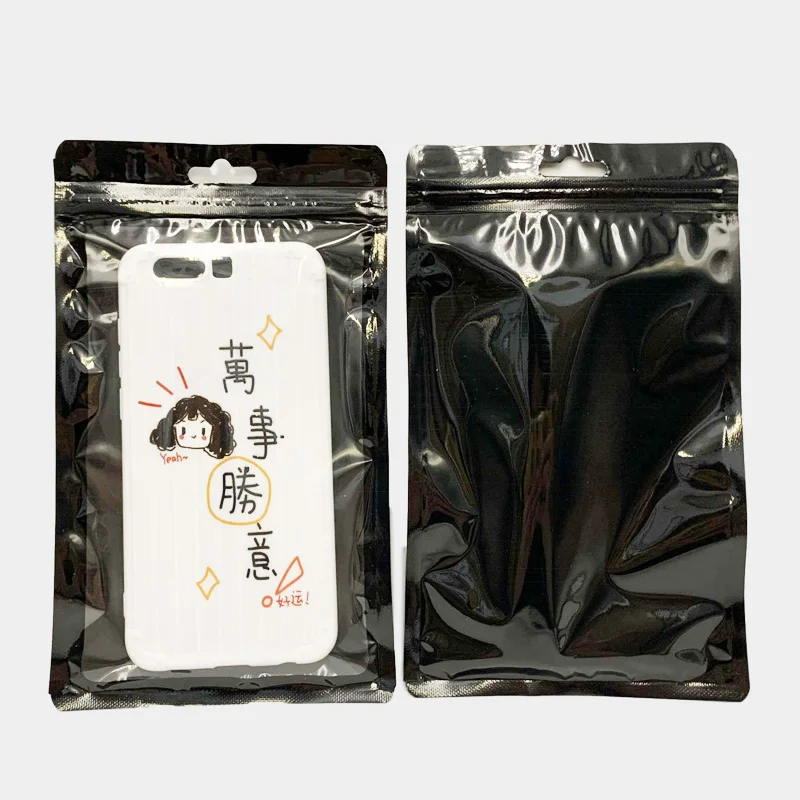 1000Pcs/Lot Universal Blank Black Mobile Phone Case Cover Retail Packaging Package Bag for XR 11 12pro max Wholesale | Дом и сад