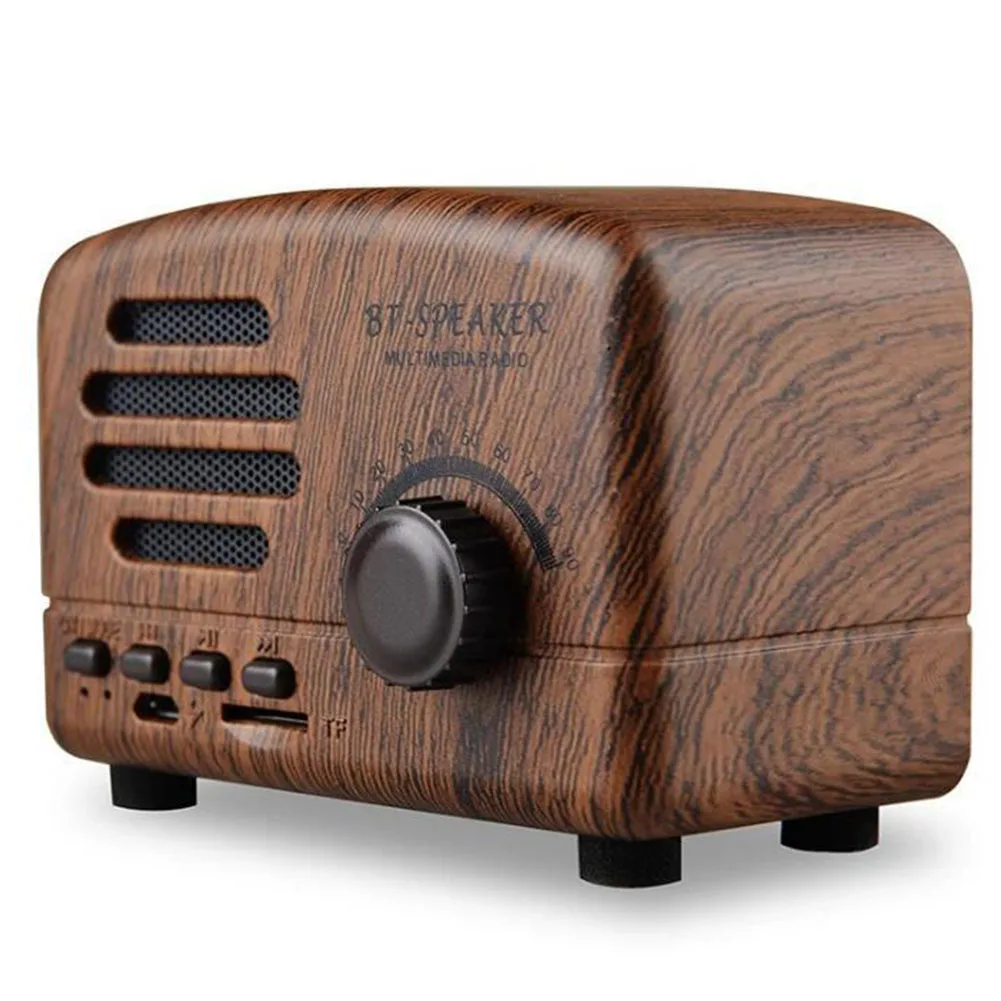 Shrtwave AM FM портативный Bluetooth динамик стерео Карманный Поддержка карты USB ретро с перезаряжаемой батареей мини радио дома