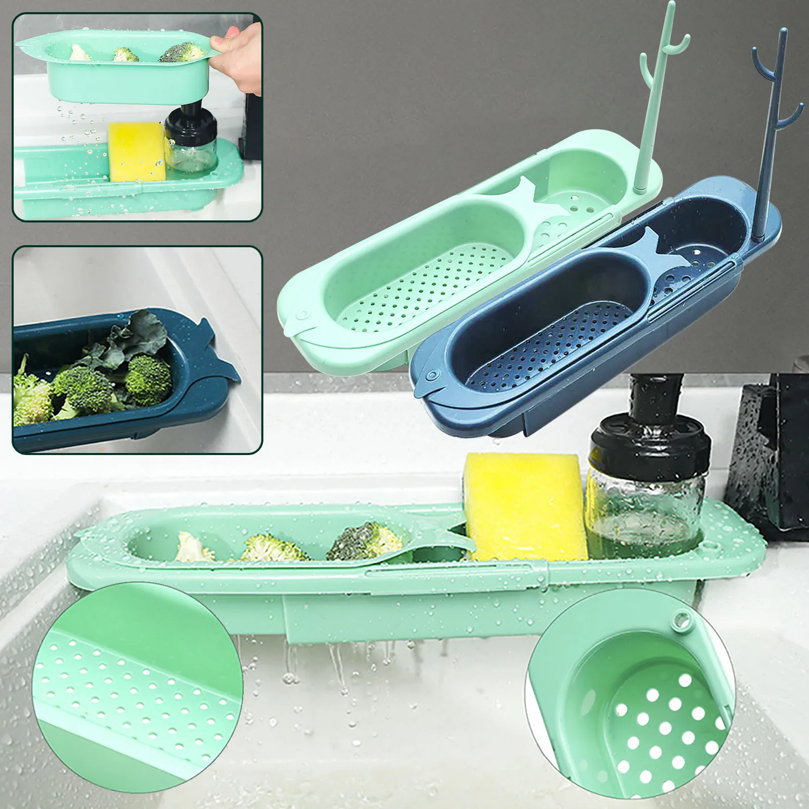 telescopic sink storage rack aliexpress