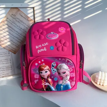 

Cartoon Frozen School Bags Backpack for Girls Boys 7 Years Bookbag Flower Pattern Children Orthopedic Backpack Mochila Infantil
