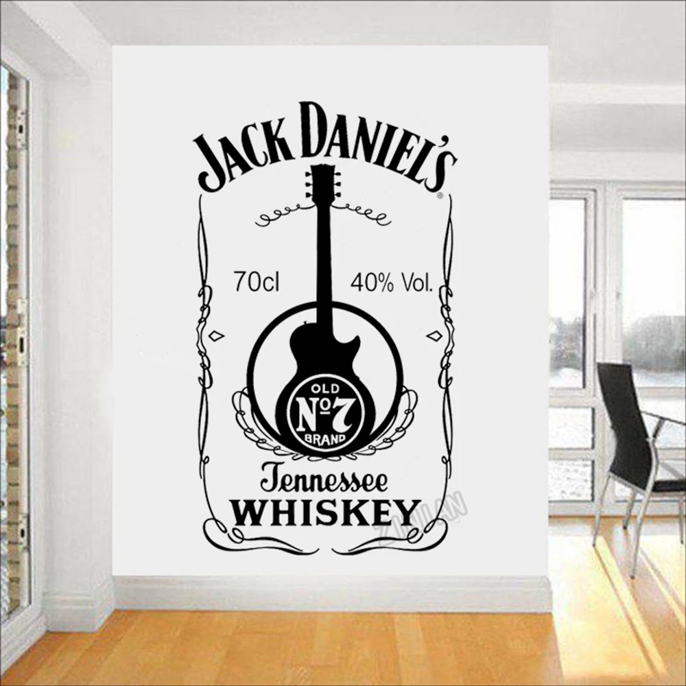 Виниловые наклейки на стену для виски Jennessee декоративные виниловые модной кухни