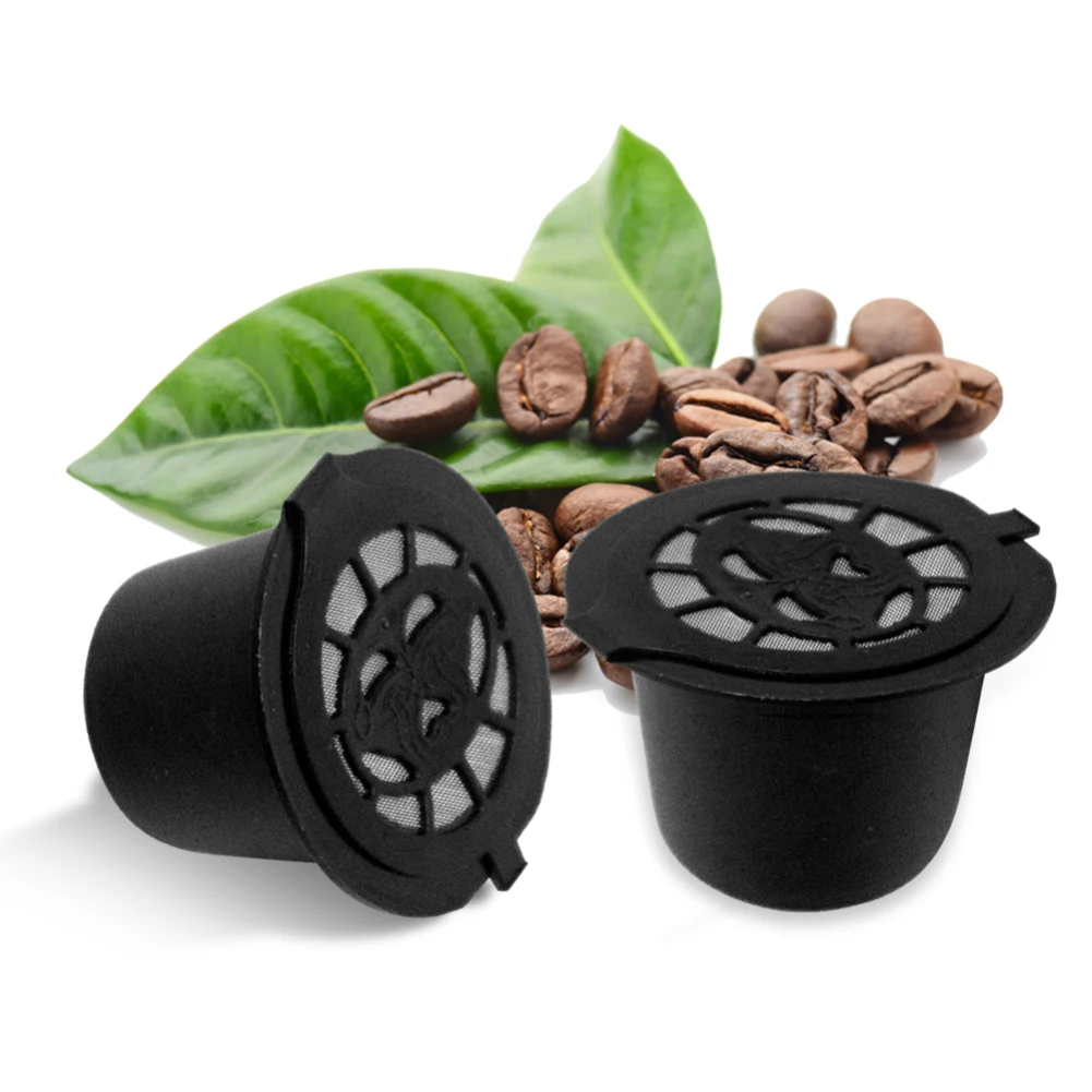 3pcs/pack Reusable Coffee Tea Capsule Filter Compatible Nespresso BPA Refillable Soft Capsules Baskets For Kitchen Tools | Дом и сад