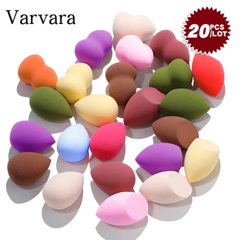 

20pcs Cosmetic Puff Makeup Foundation Sponge Beauty To Make Up Tools Face Cream Water-drop Shape Powder Puff 【 Arrive quickly】