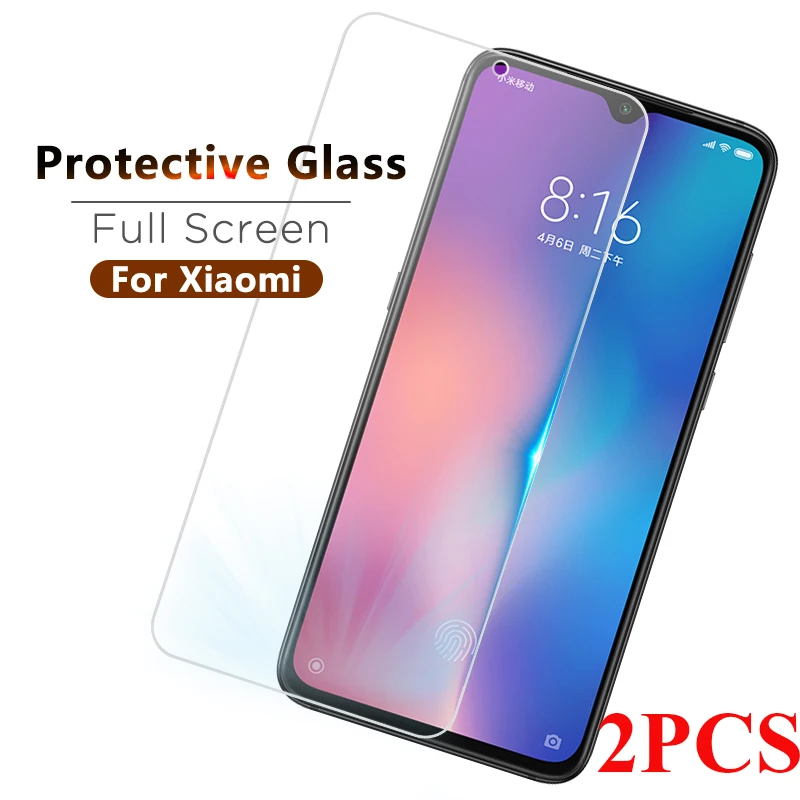 Прозрачное Защитное стекло для экрана 2 шт./лот Xiaomi Mi Max Mix 3 9 8 A1 A2 Lite se Play Mi9 Mi8 Mi6X Mi5X