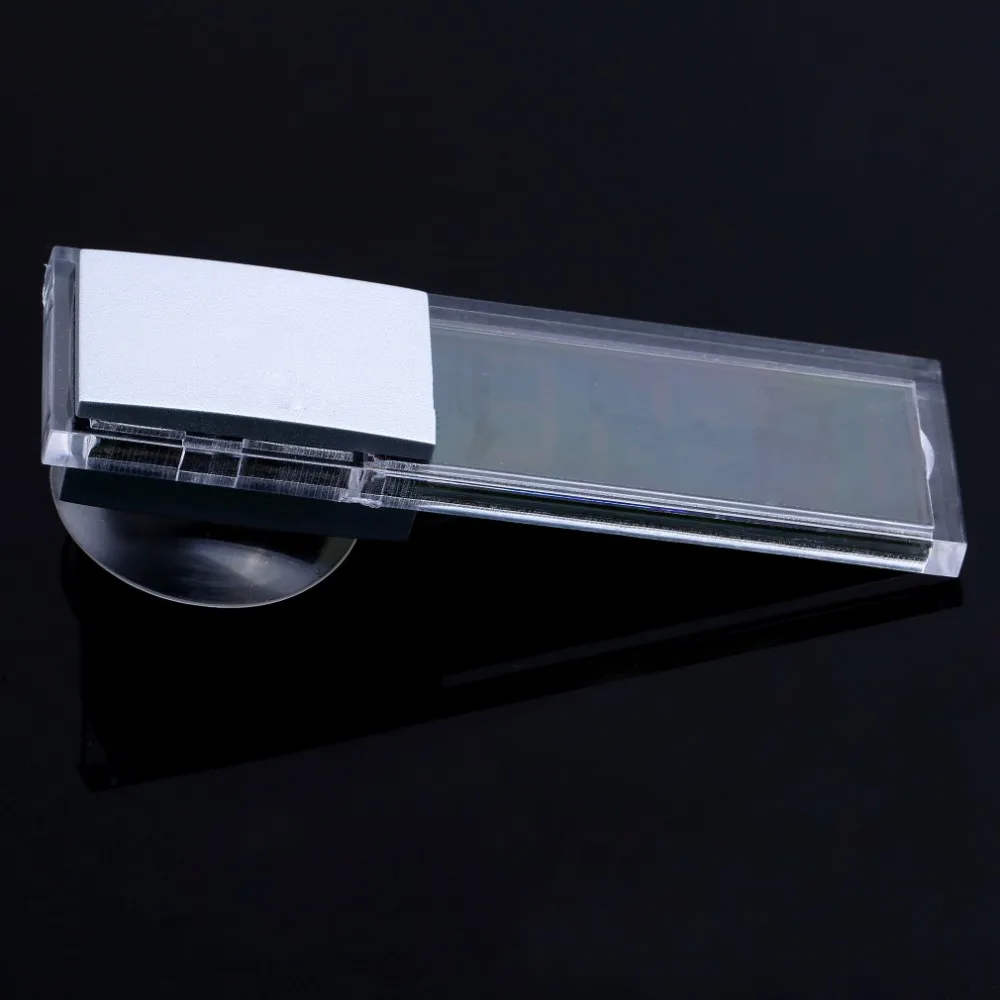 Proable дисплей цифровые электронные часы для автомобиля Мини Прочный прозрачный ЖК-дисплей с присоской