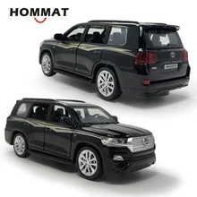 Hommate 1:32 Toyota Land Cruiser SUV металлическая Игрушечная машина из сплава модельные листы-и-игрушки-модели автомобилей Подарочные игрушки для детей мальчиков автомобилей