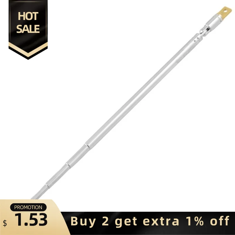 Sostituzione Di Vendita Caldo 60 Centimetri Fm Antenna Radio Portatile 6 Sezioni Tv Antenna Telescopica Girevole Antenna Per Radio Tv