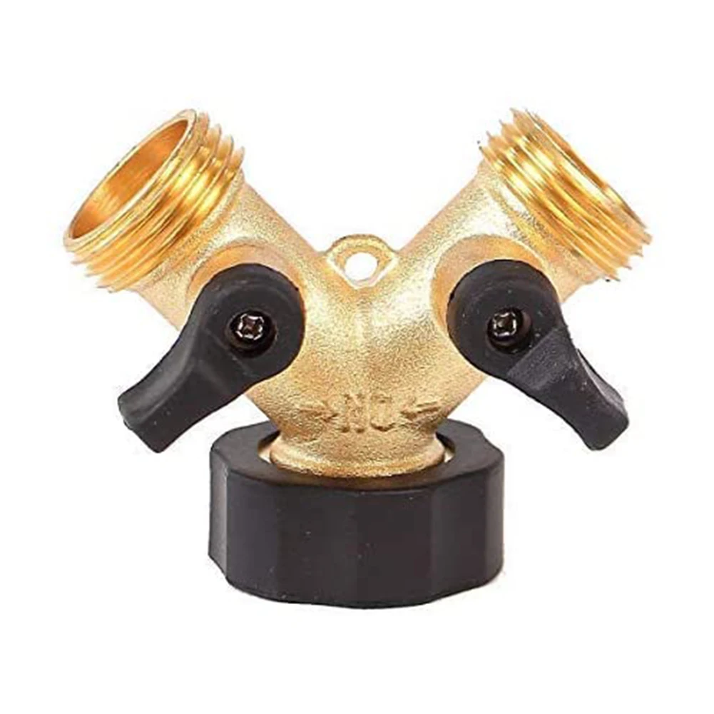 Connecteur En Y Pour Tuyau D'arrosage - 2 Vannes De Contrôle - Compatible Tuyaux 9 à 25 Mm - 7