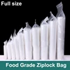 Ziplock Bag 12 Silk Zip Lock Plastic Bags Sealing Bag Transparent PE Poly Bags Fresh Storage Food Envelope Bag Reusable Zip Bag ► Photo 3/6