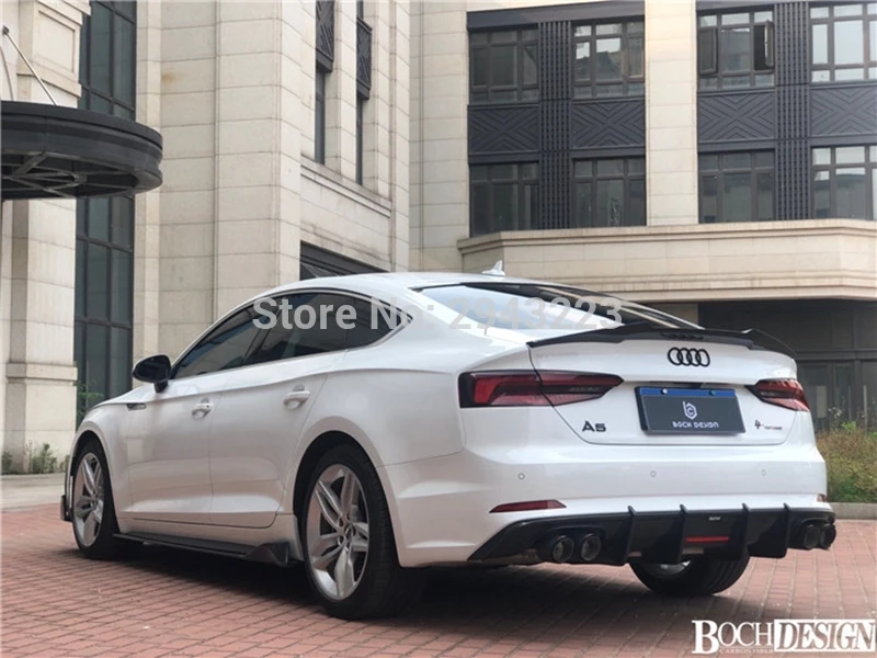 Автомобильный Стайлинг для Audi A5 S5 RS5 Sportback- Высокое качество углеродного волокна задний багажник загрузки губы спойлер крыла
