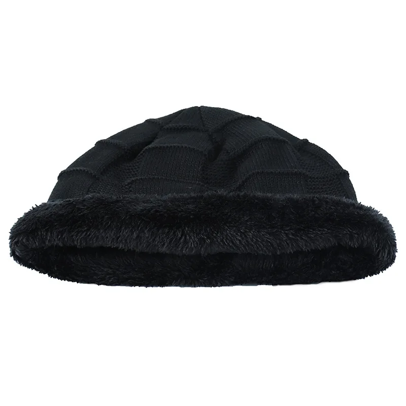 Letter Printed Skullies Beanies Men Knitted Winter Hats For Men Women Caps Beanie Plus Velvet Thick Warm Bonnet Men's Winter Cap - 6