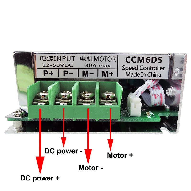 Controlador de Velocidade do Motor Regulador de Controle Micro 1500w Motores Elétricos v 24v 48v Pwm Ajustável Volt Ccm6ds dc 12 V-50v 30a 3 Micro controlador de velocidade do motor dc